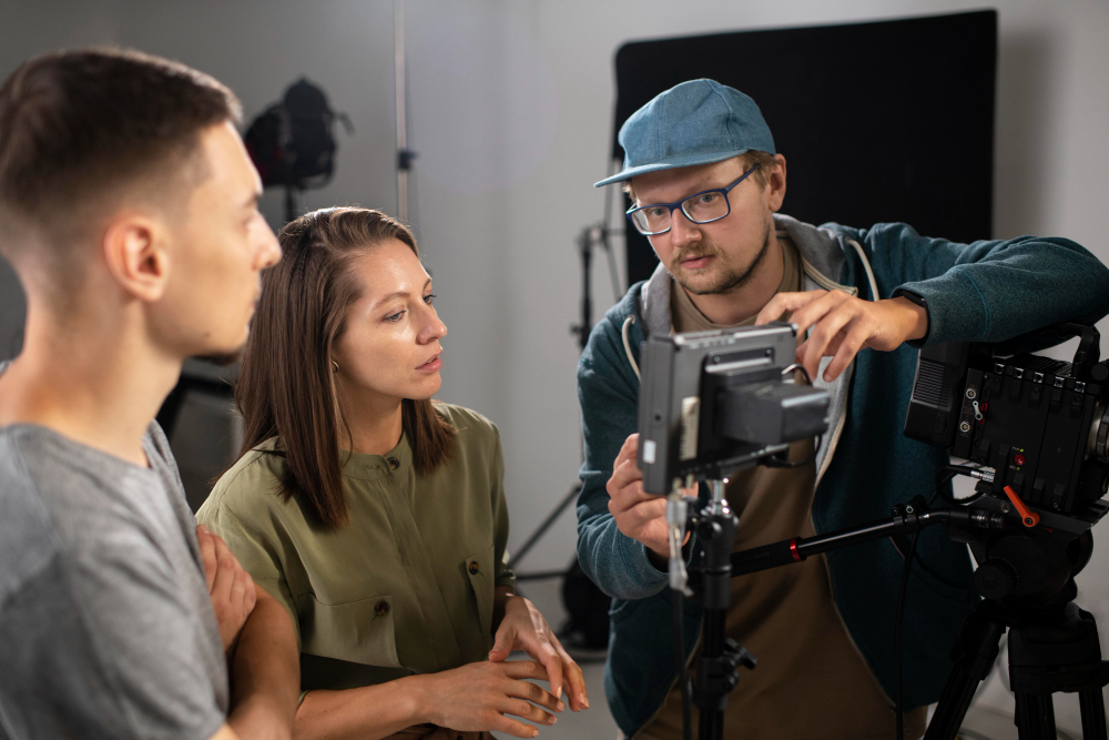 Acting for camera training